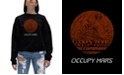 LA Pop Art Women's Word Art Occupy Mars Crewneck Sweatshirt